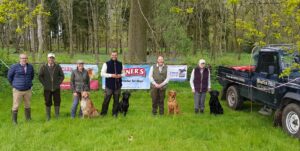 The winner with Beau fourth from left - looking sharp Chris.