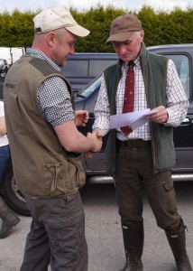 Stuart receiving a COM from Steve Burns  