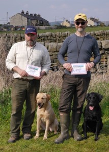 Winners Mick Kay (Puppy) and Ralph Kleeli (Novice)   